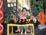 Henri Matisse Woman with vase painting
